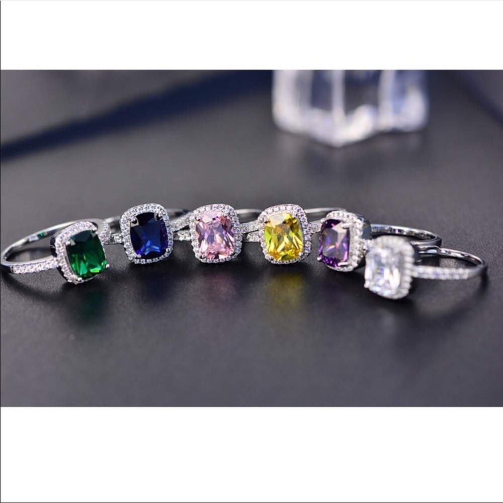 New Beautiful 925 Sterling Silver Citrine Ring - Picture 3 of 3